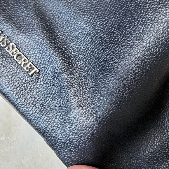 Victoria Secret Faux Leather Fringe Backpack Black - Picture 3 of 8